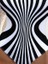 Kadın Yuvarlak Yaka Askılı Zebra Desen Baskılı Dalgıç Mayo 4