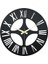 Roma Model Dekoratif Metal Lazer Kesim Akar SESSİZ Mekanizmalı Duvar Saati 40*40cm 4