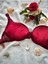 Bordo Çift Destekli Double Ultra Push Up Sütyen Çift Dolgulu Ultra Yumuşak Sütyen 1