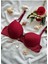 Bordo Çift Destekli Double Ultra Push Up Sütyen Çift Dolgulu Ultra Yumuşak Sütyen 3