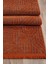 Labirent Saçaklı Dokuma Şönil Kaymaz Taban Pamuk Yıkanabilir Kiremit Salon Halısı Yolluk Mutfak Halısı Kilim 3