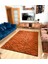 Zikzak Saçaklı Dokuma Şönil Kaymaz Taban Pamuk Yıkanabilir Kiremit Salon Halısı Yolluk Mutfak Halısı Kilim 1