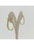 Dokulu Oval Halka Küpe – KP00763 3