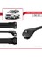 Ford Tourneo Courier 2014-2017 Arası ile Uyumlu Ace-1 Ara Atkı Tavan Barı Siyah 4 Adet 3