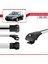 Alfa Romeo 156 (T932) Sportwagon 2000-2007 Arası ile Uyumlu Ace-1 Ara Atkı Tavan Barı Gri 3 Adet 3