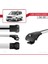 Ford Tourneo Courier 2014-2017 Arası ile Uyumlu Ace-1 Ara Atkı Tavan Barı Gri 4 Adet 3