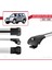 Mitsubishi Pajero (V60) 3 Kapı 1999-2006 Arası ile Uyumlu Ace-1 Ara Atkı Tavan Barı Gri 2 Adet 3