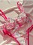 Pembe Balenli Çiçek Desenli Bralet Takım 3