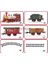 Renkli Christmas Yılbaşı Ağaç Dekoru Için Işıklı ve Sesli Classic Lüks Tren Seti 3