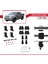 Toyota Hilux (AN30) 2011-2015 Arası ile Uyumlu Ace-4 Ara Atkı Tavan Barı Gri 2 Adet 5