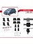 Toyota Aygo I 2005-2014 Arası ile Uyumlu Ace-4 Ara Atkı Tavan Barı Gri 2 Adet 5