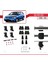 Kia Rio (De) Hatchback 2005-2011 Arası ile Uyumlu Ace-4 Ara Atkı Tavan Barı Gri 2 Adet 5