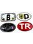 Etiketçilere Özel Sticker Damla Harf Set 4'lu Sticker Damla (B - D - F- Tr) Model 1 1