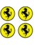 Ferrari Jant Göbeği Damla Sticker - Jant Göbeği Damla Sticker Ferrari 1