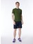 Bisiklet Yaka Yeşil Erkek T-Shirt K4124DW_ODOM Establıshed 2