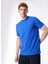 Bisiklet Yaka Mavi Erkek T-Shirt 755055542221 1