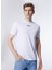 Bisiklet Yaka Beyaz Erkek T-Shirt K4124DW_ODOM Establıshed 1