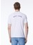 Bisiklet Yaka Beyaz Erkek T-Shirt K4124DW_ODOM Establıshed 5