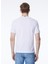 Bisiklet Yaka Beyaz Erkek T-Shirt K4125DW_ODOM Typo 5