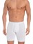 3'lü Paket Erkek Uzun Paçalı Likralı Boxer Beyaz - 2xl 2