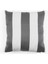 Gri Beyaz Çizgili Outdoor 40X40 cm Kare Kırlent Kılıfı 1