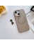 Apple iPhone 15 Uyumlu Kılıf Zebana Titanium Rubber Kılıf (Kablosuz Şarj Destekli) Natürel Titanyum 1