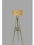 Sehbalı Tripod Yeşil Lambader Silindir Bambu 02 Abajurlu 2