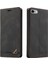 IPhone 7/8 Için Kılıf Kickstand Premium Deri Iki Kart Yuvaları Prim (Yurt Dışından) 1