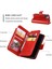 IPhone 14 Için Kılıf Artı Cüzdan Manyetik Kickstand 9 Kart Yuvaları Pu Deri (Yurt Dışından) 5