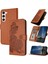 Samsung Galaxy S24 Flip Folio Kitap Için Kickstand Koruyucu Pu ile (Yurt Dışından) 1