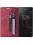 Sony Xperia Xperia Kickstand Iki Kart Yuvaları Premium Deri Için Kılıf (Yurt Dışından) 4