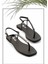 Siyah Saten Kadın Sandalet K05137031038 1