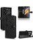 Tecno Pova 6 Pro Manyetik Toka Geometrik Desen Deri Cüzdan Için Kılıf (Yurt Dışından) 3