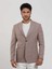 Bakır Erkek Slim Fit Pitikare Desenli Mono Yaka Ceket - 84155 2