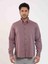 Bordo Erkek Regular Fit Desenli Düğmeli Yaka Uzun Kol Gömlek - 99219 2