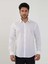 Beyaz Erkek Slim Fit Düz Brent Yaka Uzun Kol Gömlek - 79181 2