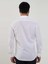 Beyaz Erkek Slim Fit Düz Brent Yaka Uzun Kol Gömlek - 79181 5
