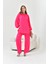 Kadın Taşlı Takım Fuşya 30859 5