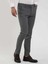Koyu Gri Erkek Ekstra Slim Fit Melanj Desenli Klasik Pantolon - 103500 4