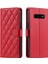 Samsung Galaxy S10 Artı Manyetik Kafes Flip Folio Cüzdan Için Telefon Kılıfı (Yurt Dışından) 5