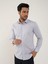 Açık Gri Erkek Slim Fit Klasik Uzun Kol Gömlek - 88364 1