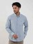 Mavi Erkek Regular Fit Pitikare Desenli Düğmeli Yaka Uzun Kol Gömlek - 102124 1
