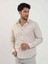 Bej Erkek Slim Fit Kareli Brent Yaka Uzun Kol Gömlek - 102409 1