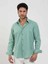 Yeşil Erkek Regular Fit Kareli Brent Düğmeli Yaka Uzun Kol Gömlek - 102289 8