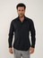Siyah Erkek Slim Fit Klasik Uzun Kol Gömlek - 88359 3