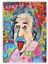 Albert Einstein Pop Art Ahşap Poster 20X29 cm 1