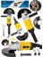 ITL-36S Büyük Boy 180MM Taşlama Makinesi Metal Kesme Spiral Jet Taşı 180MM Taş-Sarı 1