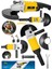ITL-36S Büyük Boy 180MM Taşlama Makinesi Metal Kesme Spiral Jet Taşı 180MM Taş-Sarı 2