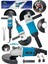 ITL-36M Büyük Boy 180MM Taşlama Makinesi Metal Kesme Spiral Jet Taşı 180MM Taş-Mavi 2