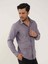 Mor Erkek Slim Fit Düz Brent Düğmeli Yaka Uzun Kol Gömlek - 102459 3